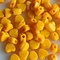 Glass bead heart. 5mm. Yellow. 100 pieces for.