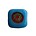 Glass bead fantasy aqua 13mm square flat.