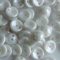 Piggy beads White luster for 25 pieces