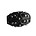 Kashmiribead 13x22mm. Zwart zilver met groot gat.