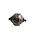 Metal bead decorated. 10x12mm. Silver.