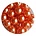 Glasparel orange 8mm 100 pieces