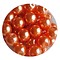 Glasparel orange 8mm 100 stuks