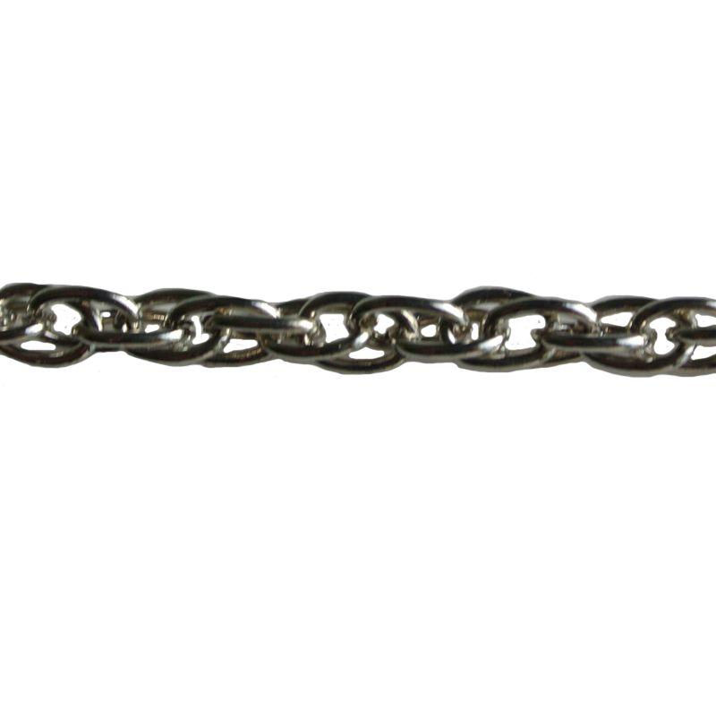 Silber-Kette. 5x7,5mm. 1 Meter