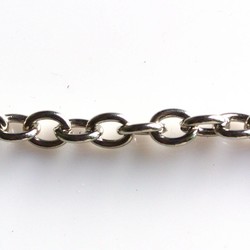 Silver chain. 5,7x7mm. 1 meter
