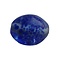 Glass bead. 11x12mm, Cobalt Blue fantasy motif