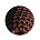 Crocheted bead brown