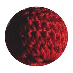 Crocheted bead red