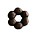 Metalen kraal spacer. 9x2mm. Groot rijggat Roodkoperkleurig.