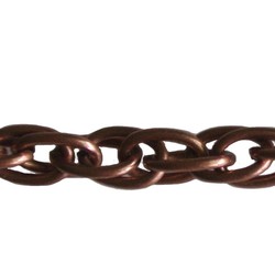 Red Copper farbener Kette. 5x7,5mm. 1 Meter