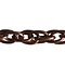 Red Copper-colored chain. 5x7,5mm. 1 meter