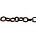 Red Copper-colored chain. 4x3,5mm. 1 meter