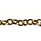 Gold-colored chain. 4x3,5mm. 1 meter