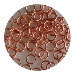 Aanbuigringetjes. 5mm. Coppery. bag of 100 pieces for