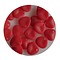 Petal Bead. 8x7mm. Red opal mat
