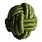 Chinese knot bead of green Satin Cord 18mm