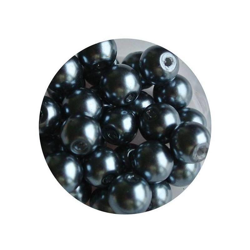 Glass pearl-gray 6mm 100 pcs