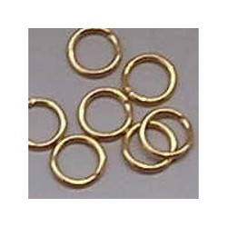 Aanbuigringetjes. 6 mm. Gold. 50 Stück für