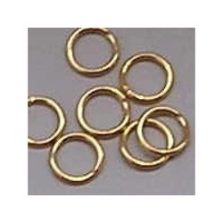 Aanbuigringetjes. 6 mm. Gold. 50 Stück für