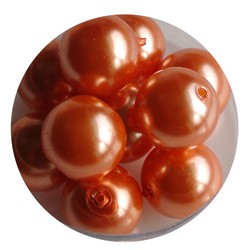 Glass Pearl Orange 12mm