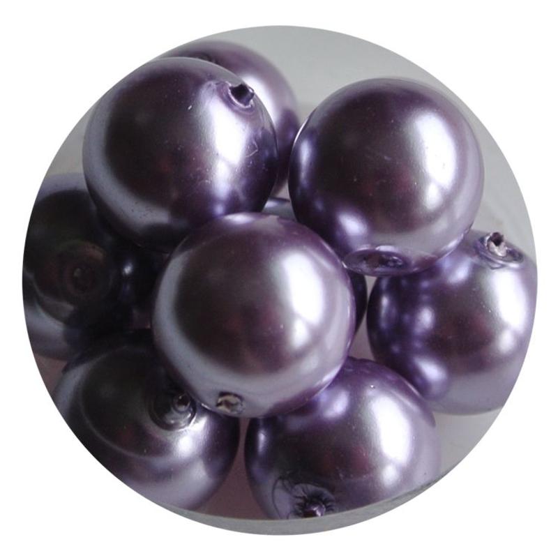 Glasperlen 12mm Lilac