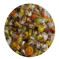 Pinch Bead. 3x5mm. Crystal Autumn