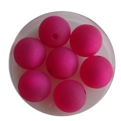 Polaris bead 12mm Fuchsia Mat. Around.