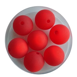 Polaris Bead Red Mat 12mm. Around.