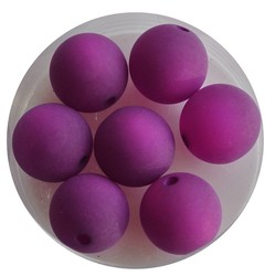 Polaris bead 12mm Purple Mat. Around.