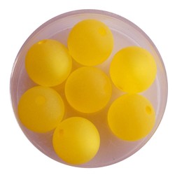 Polaris Bead Matt Yellow 12mm. Around.