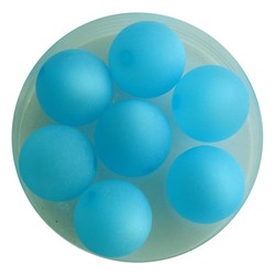 Polaris bead 12mm Blue Mat. Around.