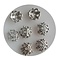 Bead Cap edited 9mm. Silver-colored
