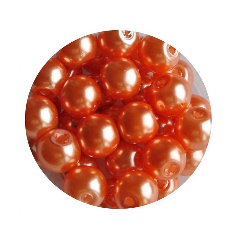 Glasparel orange 6mm 100 stuks