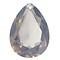 Facetgelepen teardrop-shaped pendant 18x25mm Grey Opal