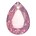 Facetgelepen druppelvormige hanger 18x25mm Cyclamen Opal