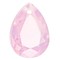 Facetgelepen teardrop-shaped pendant 18x25mm Rose Opal
