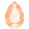 Facetgelepen teardrop-shaped pendant 18x25mm Peach Opal