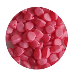 Pinch Bead. 3x5mm. Pastel Pink Mat