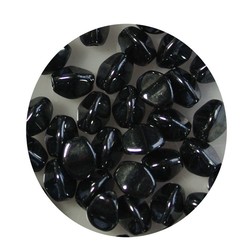 Pinch Bead. 3x5mm. Hematite
