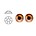 SWAROVSKI ELEMENTS Swarovski Strasssteinen Copper SS34. 7.1mm.