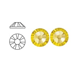 SWAROVSKI ELEMENTS Swarovski Strasssteinen Light Topaz SS34. 7.1mm.