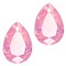 Facetgelepen drop-shaped pendant 10x14mm French Rose Opal