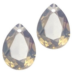 Facetgelepen Teardrop-Anhänger 10x14mm Col Topas Opal