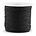 Macrame knotted wax cord 7mm wide Black 0:50 per meter