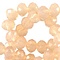 Geslepen Rondelle 3x4mm Light Peach Opal 10 stuks voor