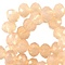 Polished Rondelle 3x4mm Light Peach Opal 10 for