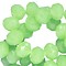 Geslepen Rondelle 3x4mm Green Opal 10 stuks voor