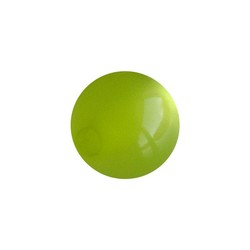 Polaris Bead Lime. Shiny 14mm. Around.