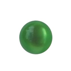 Polaris Bead Green. Shiny 14mm. Around.