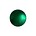 Polariskraal Donkergroen. Shiny 20mm. Rond.